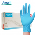 Ansell安思尔MicroTouch NitraTex 4474蓝色一次性丁腈手套L码